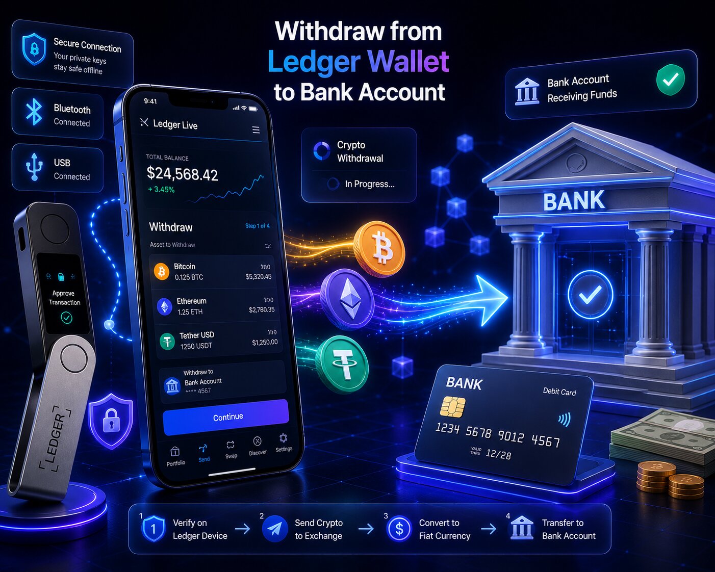 How to Withdraw from Ledger Wallet to Bank Account
