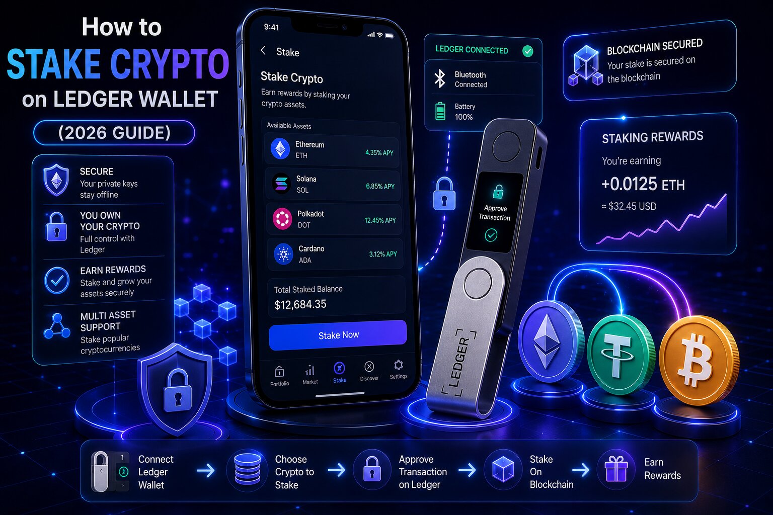 How to Stake Crypto on Ledger Wallet