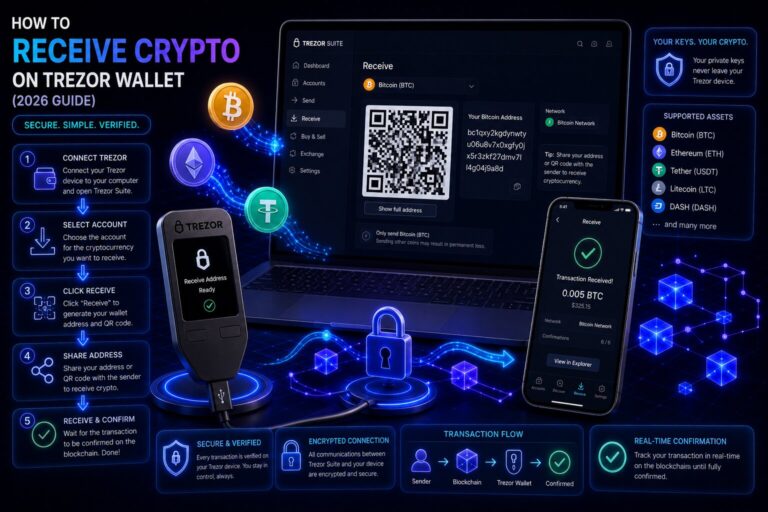 How to Receive Crypto on Trezor Wallet
